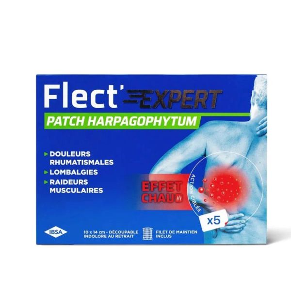 IBSA Pharma Flect'Expert Patch Harpagophytum Effet Chaud - 5 Unités