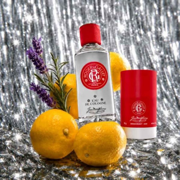 Roger&Gallet Trousse Jean-Marie Farina 2 pièces - Eau de cologne vivifiante et déodorant 24h