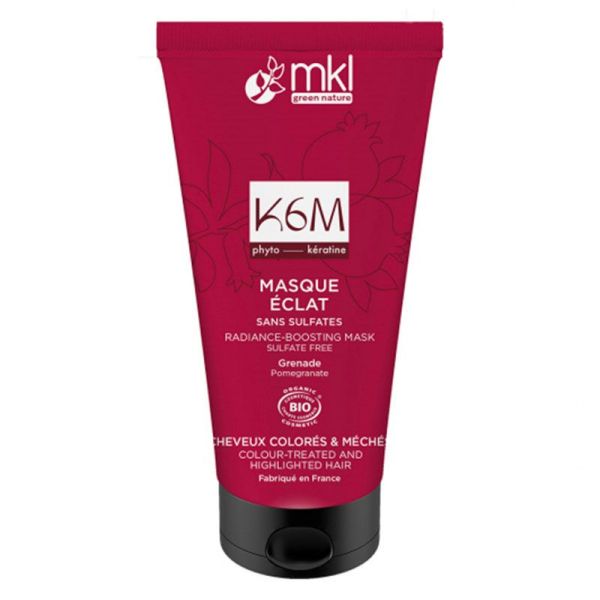 MKL Green Nature K6M Masque Éclat Cheveux Colorés - Apporte Douceur & Souplesse - 150 ml