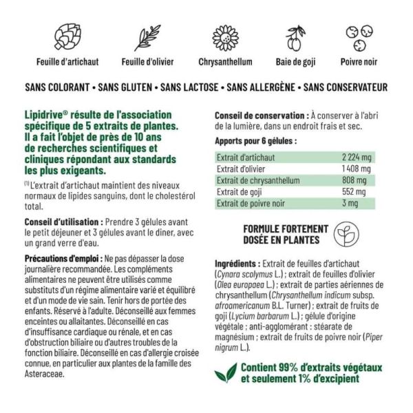 Valbiotis Pro® Cholestérol 180 gélules - Régule naturellement le cholestérol