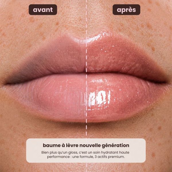 Paalm Baume à Lèvres Hydrakiss Latte Vanilla 15 ml – Baume à lèvres repulpant et hydratant transparent glossy