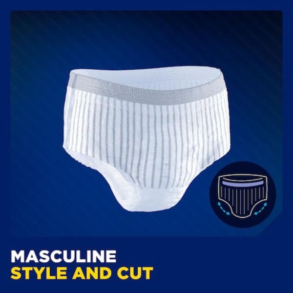 TENA MEN Premium Fit Level 4 - Taille L/XL - 10 Protections pour Homme - Slip Absorbant Jetable