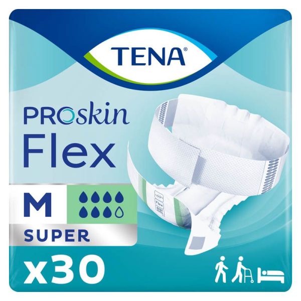 Tena Flex ProSkin Super - Taille M - 30 protections