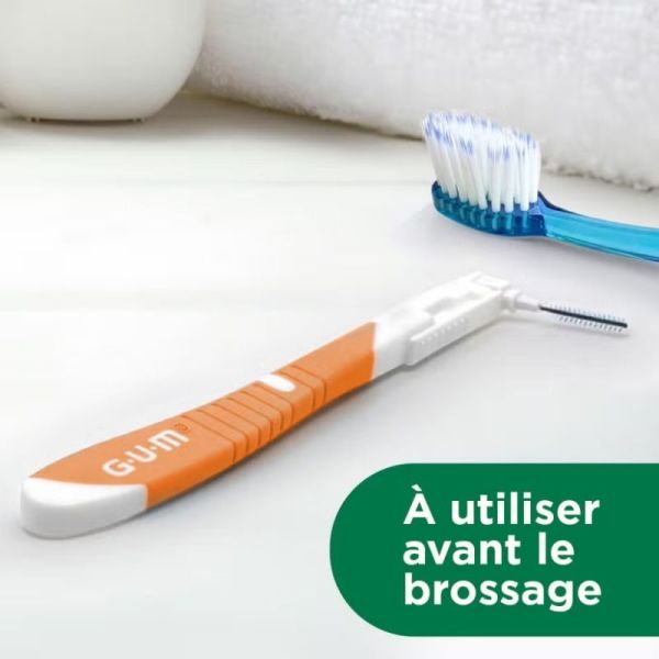 GUM Bi-Direction Brossette Interdentaire Taille 3 1.2 mm 6 unités - Hygiène bucco-dentaire quotidienne