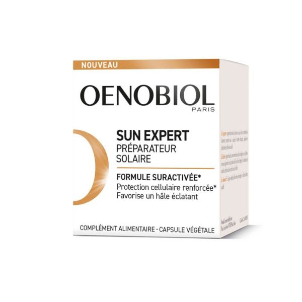 Oenobiol Sun Expert Préparateur solaire - 30 Capsules - Bronzage sublime et éclatant