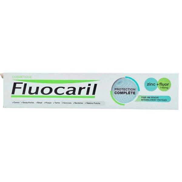 Fluocaril Protection Complète Blancheur 75ml -Prévient les caries et restaure la blancheur naturelle