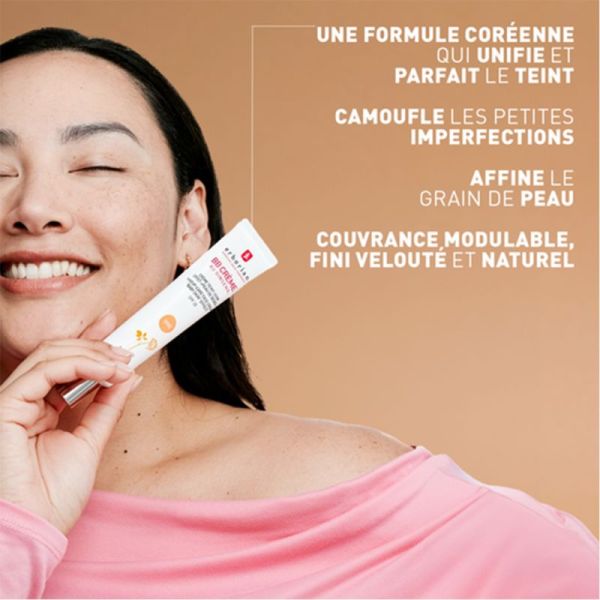 Erborian BB Crème au Ginseng 15ml Teinte Doré – Crème de teint soin effet peau de bébé format voyage
