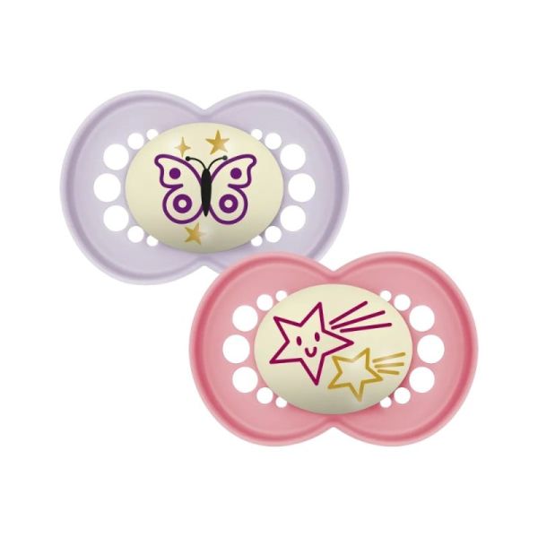 MAM Original Nuit 2 Sucettes - 6 mois et plus