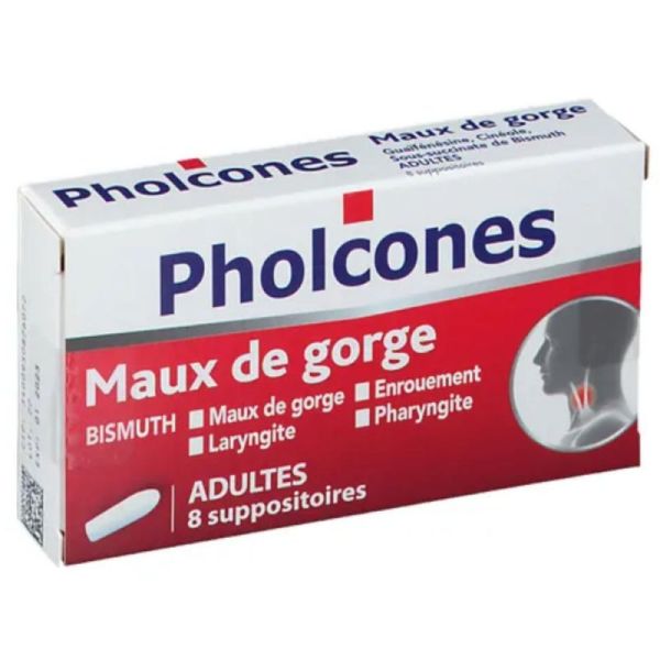 Pholcones Bismuth adultes 8 suppositoires