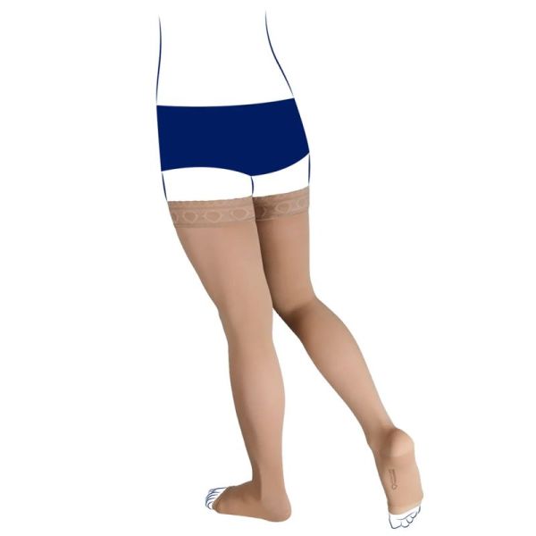 Thuasne Venoflex Kokoon Absolu C2 Bas-Cuisses de Contention Pieds Ouverts Long – Douceur et confort