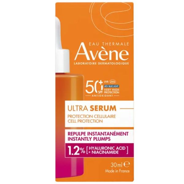 Avène Ultra Sérum SPF50+ Repulpe Instantanément 30 ml – Soin anti-âge et solaire