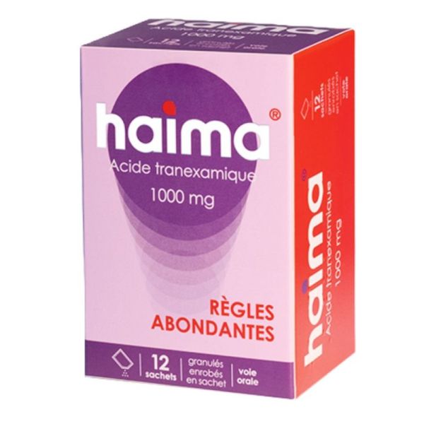 Cemag Care Haima 1 000 mg granulés enrobés en sachet - Règles abondantes
