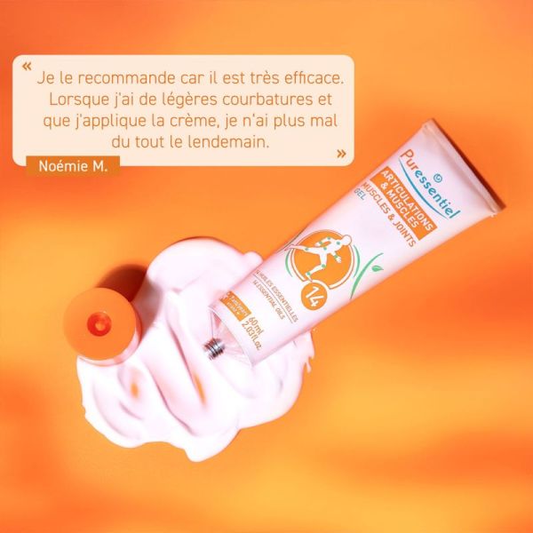 Puressentiel Articulations & Muscles Gel Anti-Douleur aux 14 Huiles Essentielles 60 ml – Massage décontracturant ciblé