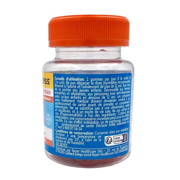 Bayer Euphytose Stress Safran 30 gommes mangue ananas - Anti-stress et relaxation