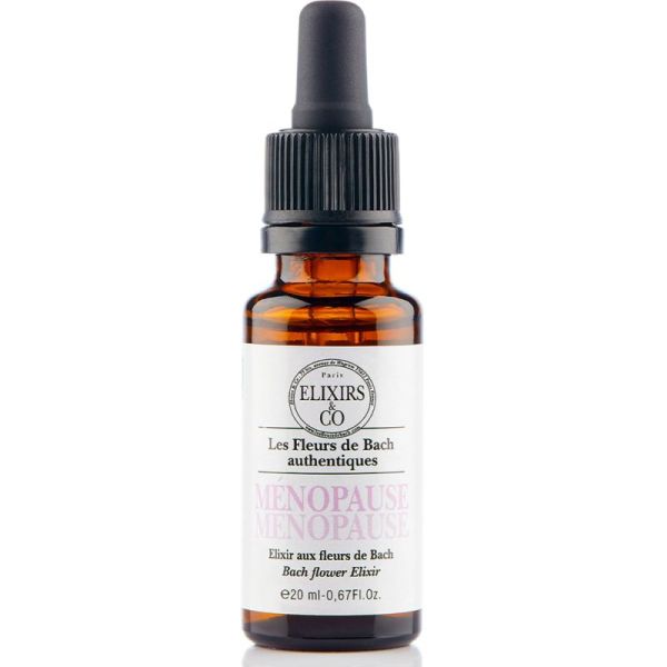 Elixirs & Co Élixir Bio Ménopause Fleurs de Bach 20ml – Équilibre et féminité