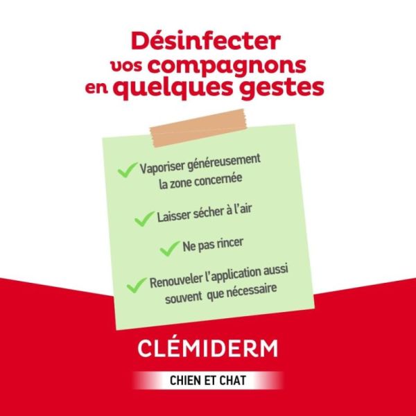 Clément Thékan Spray Clémiderm Désinfectant de la Peau - 150ml