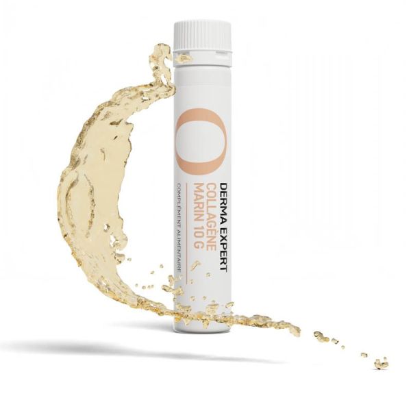 Oenobiol Derma Expert Collagène Marin - 10 shots liquides de 10g - Lutte Contre les Signes de l'Âge