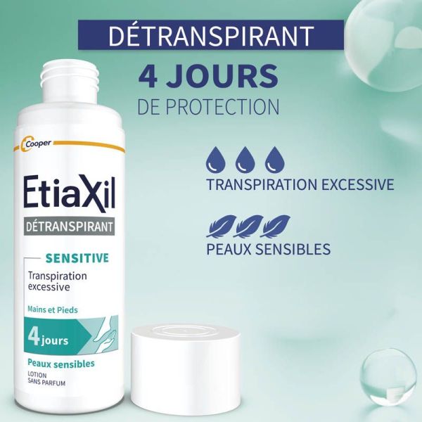 Etiaxil Détranspirant Pieds Peaux Sensibles Lotion - 100ml