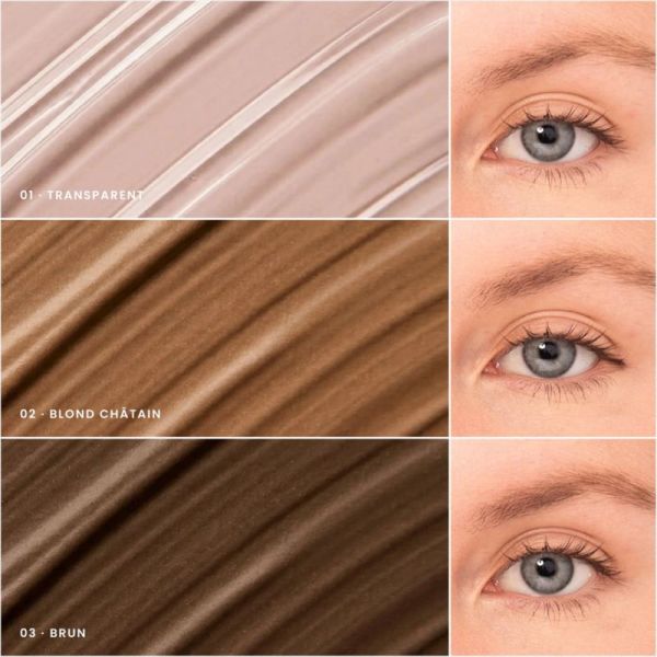 Charlotte Bio Gel Mascara à Sourcils Teinté Brun – Structure, densifie et fixe sans effet carton