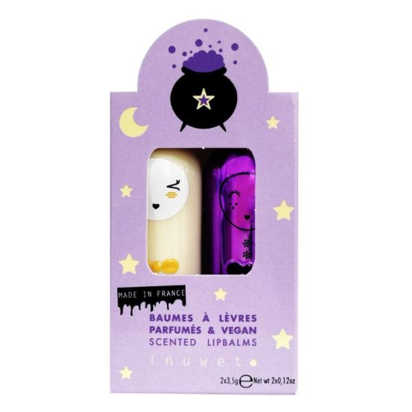 Inuwet Coffret Bouh Duo Baumes à Lèvres Parfumés Ananas & Framboise