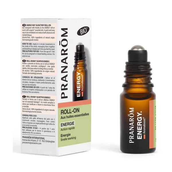 Pranarôm Aromaboost Roll-on Energy Bio - 5ml