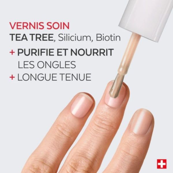 Poderm Color Care Tea Tree Beige 8 ml - vernis à ongles purifiant