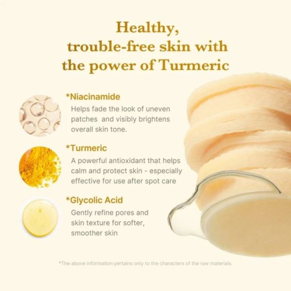 Medicube Kojic Turmeric Pad 70 cotons - Disques exfoliants et éclat du teint