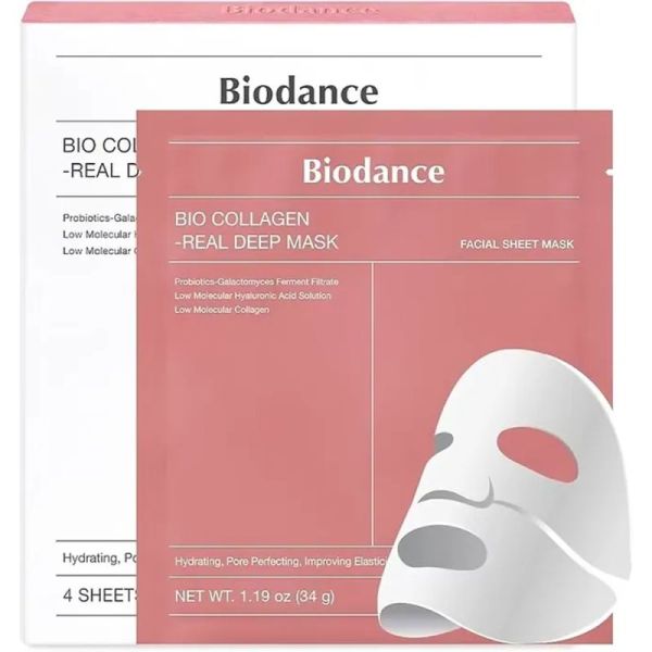 Biodance Real Deep Mask Masque Bio Collagen - 4x34g - Hydratation, fermeté et éclat