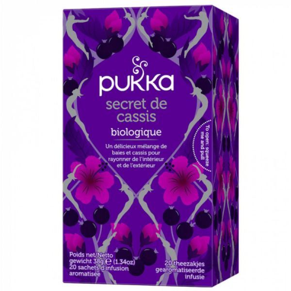 Pukka Tisane Ayurvédique Secret de Cassis Bio 20 sachets