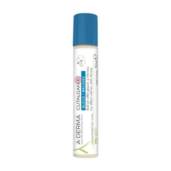 A-Derma Cutalgan Roll-On Effet Glaçon à l’Arnica Bleus, Coups, Chocs & Bosses - 10ml