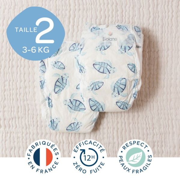 Biolane Couches Naturelles Taille 2 3 à 6kg x28 – Confort et protection