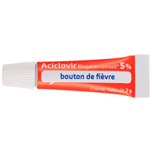 Biogaran Aciclovir 5 % Crème - Tube de 2 g