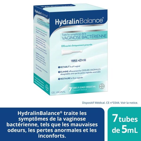 Hydralin Balance Gel Vaginal Triple Action 7 tubes