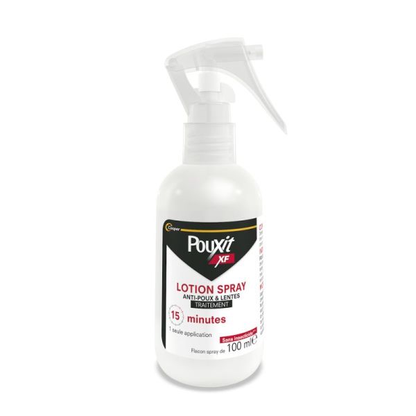 Pouxit Extra Fort Traitement Anti-Poux et Lentes Spray - 100ml - Éradication rapide en 15 minutes