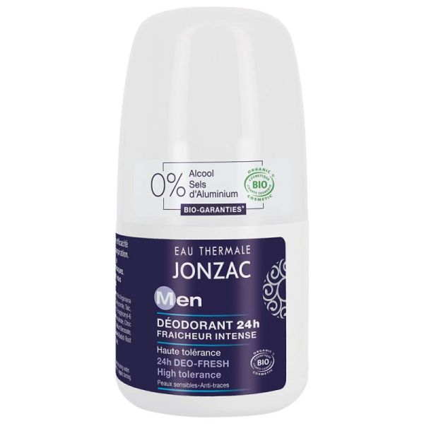 Eau Thermale Jonzac Men Déodorant Fraîcheur Intense 24H Bio - 50 ml - Peaux Sensibles