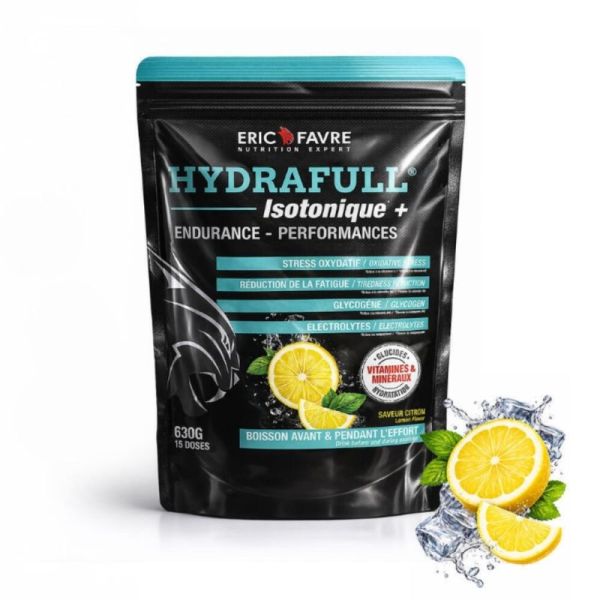 Eric Favre Hydrafull Isotonique + Citron 630g - Energie durable et hydratation optimale pour le sport