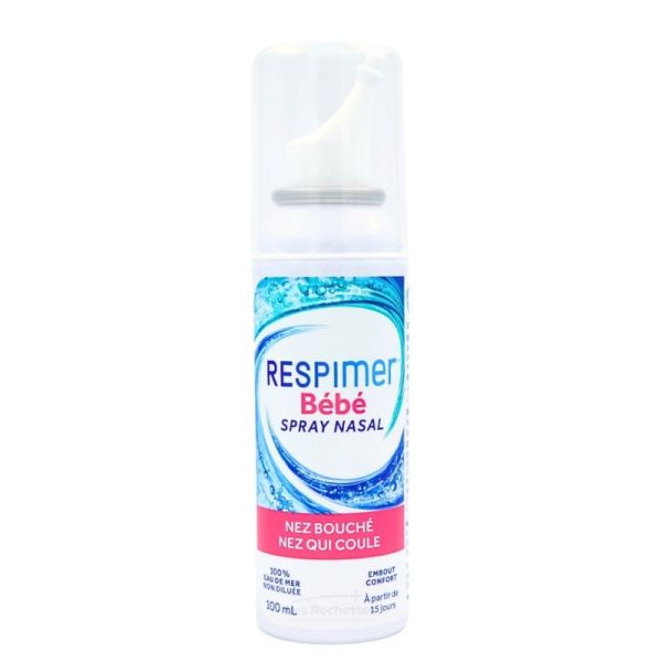 Respimer Bébé Nez Bouché Spray Nasal - 100 ml - Débouche, soulage et restaure la respiration