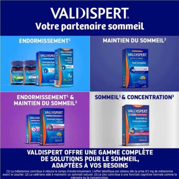 Valdispert Sommeil Intégral 10 Comprimés Offre Découverte - Endormissement rapide en 15 minutes et sommeil continu 8h