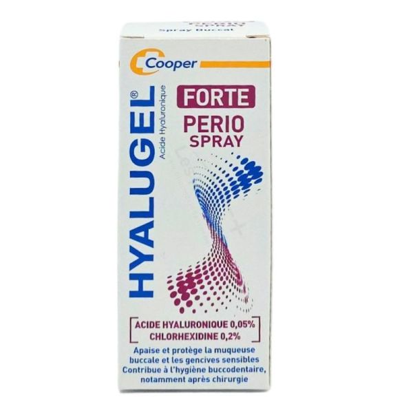 Cooper Hyalugel Forte Perio Spray 20 ml - Apaise et protège la muqueuse buccale et les gencives sensibles