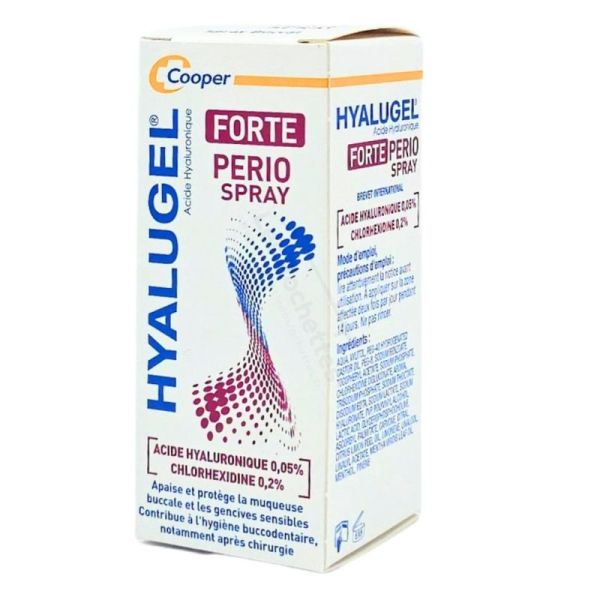 Cooper Hyalugel Forte Perio Spray 20 ml - Apaise et protège la muqueuse buccale et les gencives sensibles