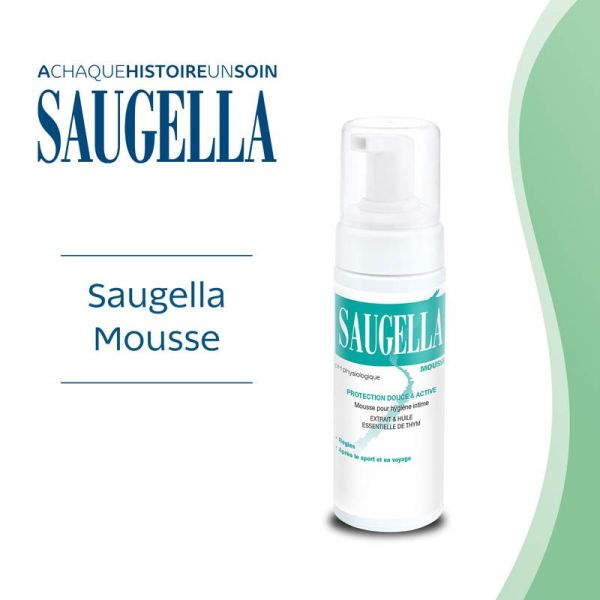 Saugella Antiseptique Mousse 150 ml - Soin Intime, Protection Douce, Sensation de Fraîcheur