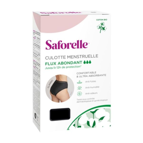 Saforelle Culotte Menstruelle Ultra-Absorbante Flux Abondant - T. 50