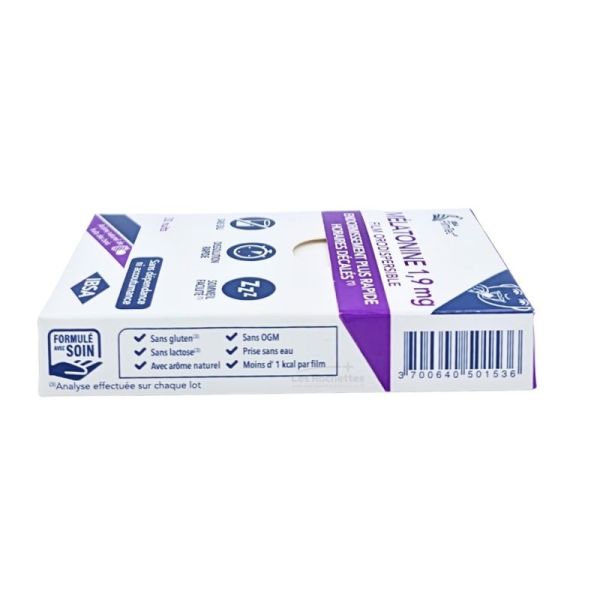 Ibsa Filmtec Melatonine - 1,9mg - Favorise l'Endormissement - 30 Films Orodispersibles