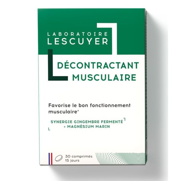 Laboratoires Lescuyer Décontractant Musculaire Crampes, Tensions & Inconforts - 30 Comprimés
