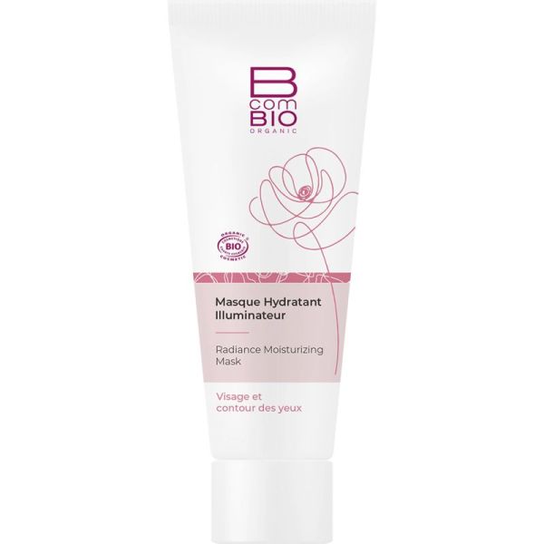 BcomBIO Masque Hydratant Illuminateur - 50 ml - Hydrate intensément et ravive l’éclat