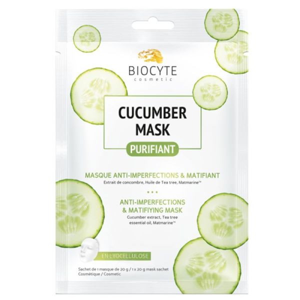 Biocyte Cucumber Mask Purifiant - 1 Masque - Masque Anti-Imperfections et Matifiant