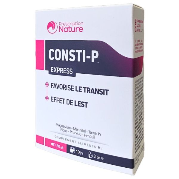 Consti-P Express 30 Gélules - Favorise le transit