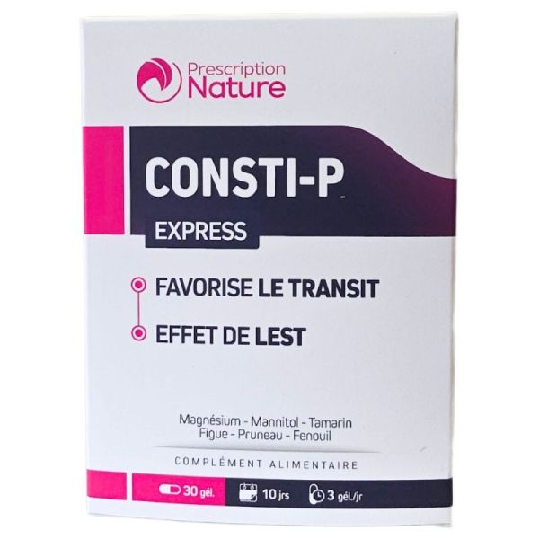 Consti-P Express 30 Gélules - Favorise le transit