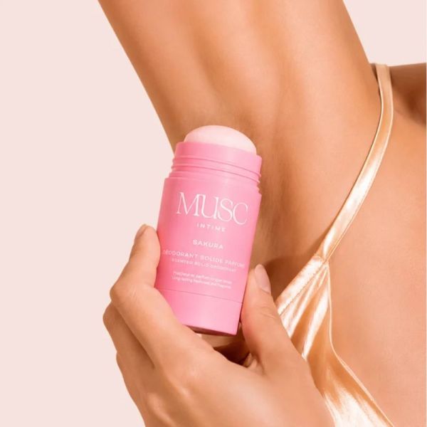 Musc Intime Sakura Déodorant Solide Parfumé 50g – Fraîcheur et protection