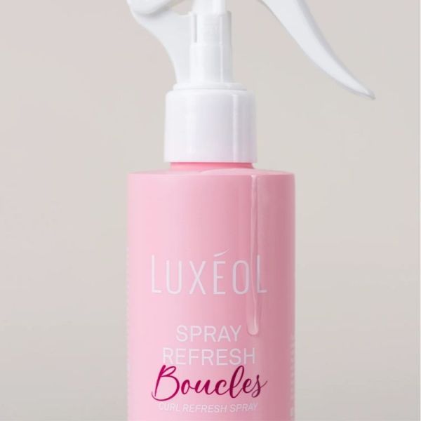 Luxéol Spray Refresh Boucles Flacon 250 ml - Ravive, hydrate et redéfinit les boucles entre deux shampooings